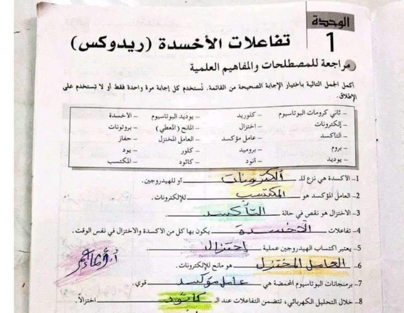 حل كتاب الكيمياء الصف الثاني الثانوي ليبيا 2026 pdf